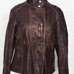 Collezione Faux-Leather Jacket